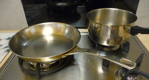 Casseroles en acier