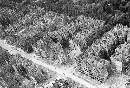 Vue arienne de Hambourg