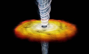 Disque d'accrétion d'un quasar